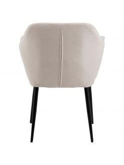 Armlehnstuhl Emilia in Beige mit Metallbeinen, B 57 x T 59 cm 13 Armlehnstuhl Emilia in Beige mit Metallbeinen, B 57 x T 59 cm -Esszimmer Verkäufe Armlehnstuhl Emilia in Beige mit Metallbeinen 5