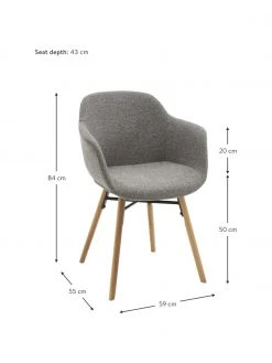 Westwing Collection Armlehnstuhl Fiji mit schmaler Sitzschale, B 59 x T 55 cm 10 Westwing Collection Armlehnstuhl Fiji mit schmaler Sitzschale, B 59 x T 55 cm -Esszimmer Verkäufe Armlehnstuhl Fiji mit schmaler Sitzschale 26