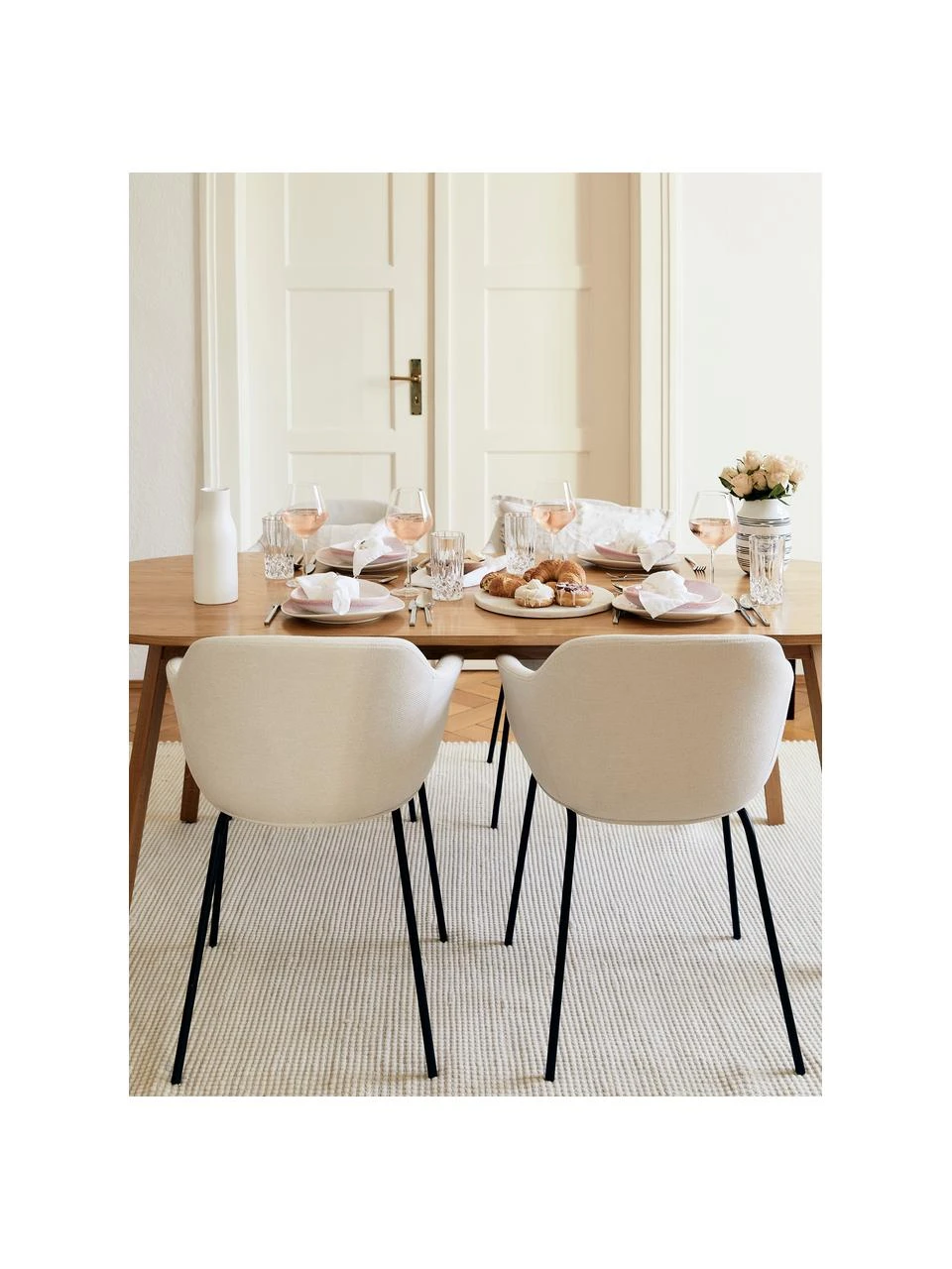 Westwing Collection Armlehnstuhl Fiji mit schmaler Sitzschale, B 58 x T 56 cm 5 Westwing Collection Armlehnstuhl Fiji mit schmaler Sitzschale, B 58 x T 56 cm – Bild 3