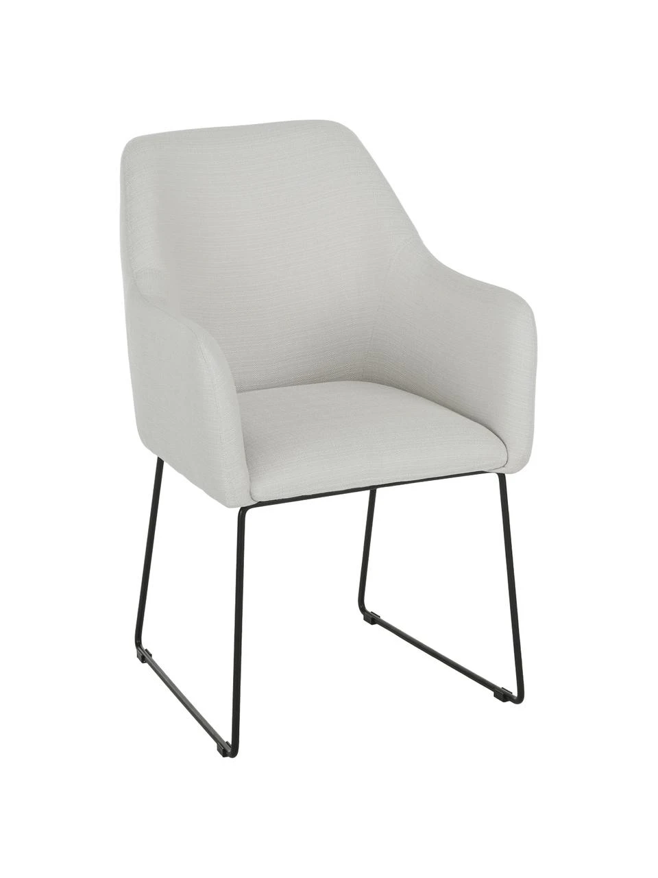 Westwing Collection Armlehnstuhl Isla in Cremeweiß, B 60 x T 62 cm 3 Westwing Collection Armlehnstuhl Isla in Cremeweiß, B 60 x T 62 cm