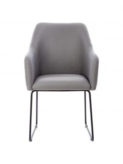 Westwing Collection Armlehnstuhl Isla in Grau, B 60 x T 62 cm 10 Westwing Collection Armlehnstuhl Isla in Grau, B 60 x T 62 cm -Esszimmer Verkäufe Armlehnstuhl Isla in Grau 2