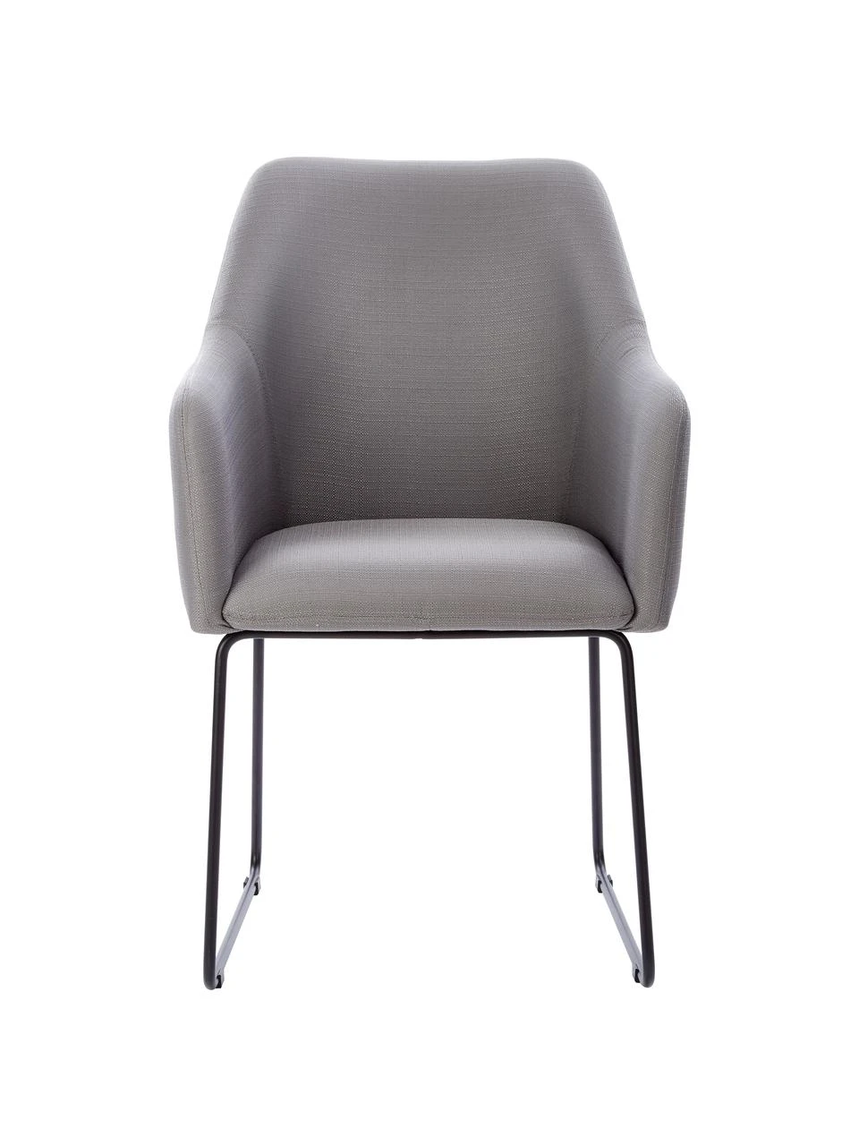 Westwing Collection Armlehnstuhl Isla in Grau, B 60 x T 62 cm 5 Westwing Collection Armlehnstuhl Isla in Grau, B 60 x T 62 cm – Bild 3