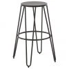Barhocker Madona aus Metall in Grau, B 45 x H 76 cm 1 Barhocker Madona aus Metall in Grau, B 45 x H 76 cm -Esszimmer Verkäufe Barhocker Madona aus Metall in Grau