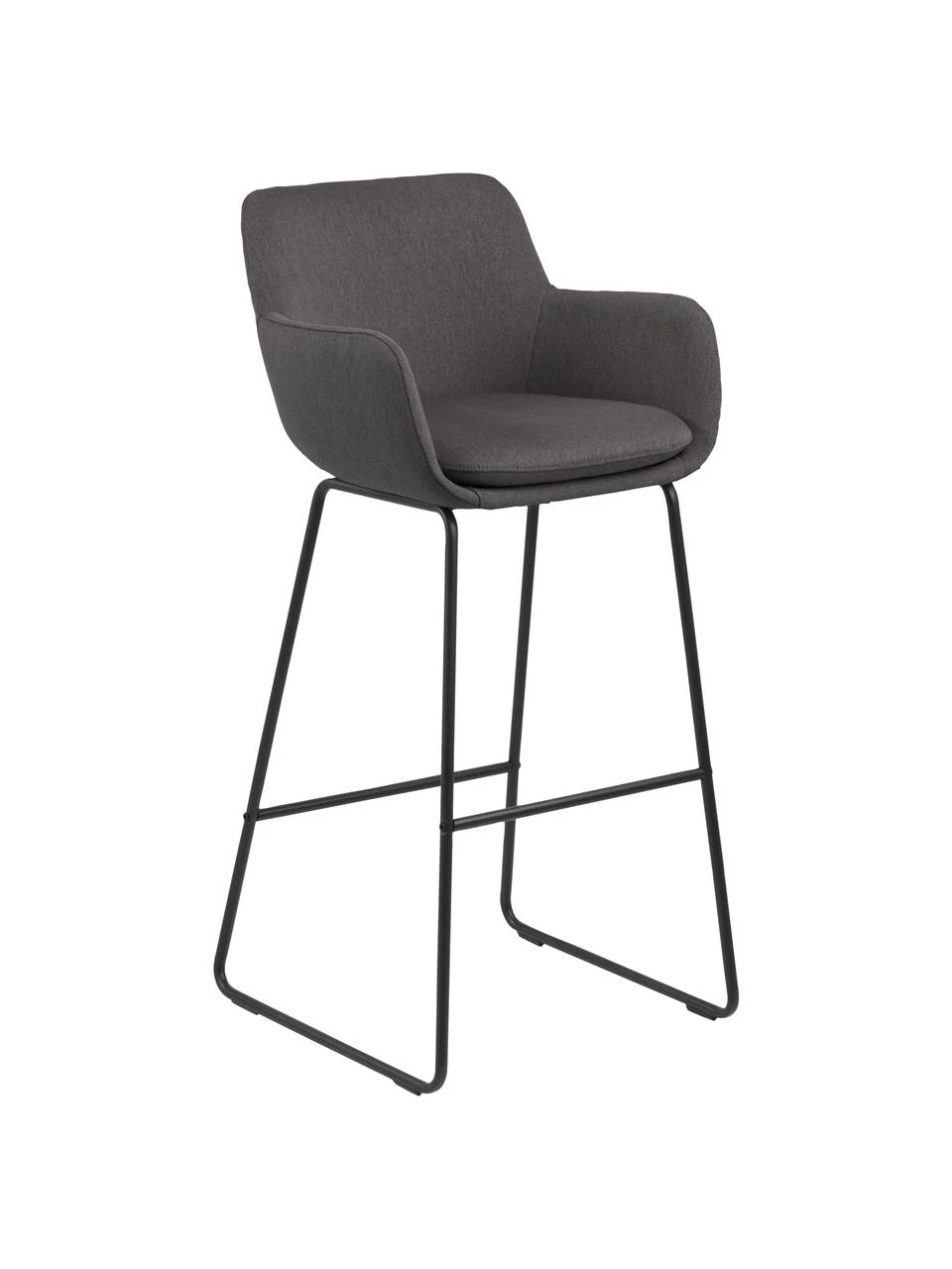 Barstühle Lisa in Grau, 2 Stück, B 52 x H 100 cm 3 Barstühle Lisa in Grau, 2 Stück, B 52 x H 100 cm