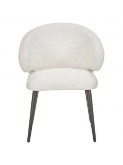 Westwing Collection Bouclé-Armlehnstuhl Celia in modernem Design, B 57 x T 62 cm -Esszimmer Verkäufe Boucle Armlehnstuhl Celia in modernem Design 4