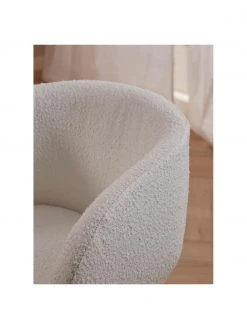 Westwing Collection Bouclé-Armlehnstühle Alani in Weiß, 2 Stück, B 58 x H 78 cm -Esszimmer Verkäufe Boucle Armlehnstuhle Alani in Weiss 2 Stuck 2