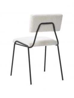 Westwing Collection Cord-Polsterstühle Mats in Weiß, 2 Stück, B 50 x H 80 cm -Esszimmer Verkäufe Cord Polsterstuhle Mats in Weiss 2 Stuck 5