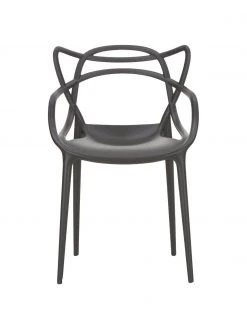 Kartell Design Armlehnstühle Masters in Schwarz, 2 Stück, B 57 x T 47 cm -Esszimmer Verkäufe Design Armlehnstuhle Masters in Schwarz 2 Stuck 4