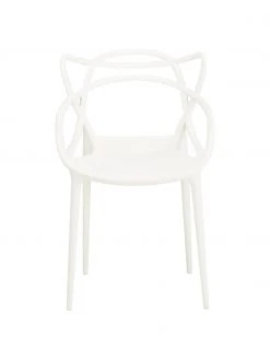 Kartell Design Armlehnstühle Masters in Weiß, 2 Stück, B 57 x H 84 cm -Esszimmer Verkäufe Design Armlehnstuhle Masters in Weiss 2 Stuck 2