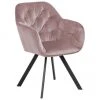 Drehbarer Samt-Armlehnstuhl Lucie in Rosa, B 58 x T 62 cm -Esszimmer Verkäufe Drehbarer Samt Armlehnstuhl Lucie in Rosa