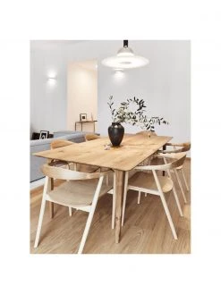 Westwing Collection Esstisch Archie aus Eichenholz, in verschiedenen Größen, B 180 x T 90 cm -Esszimmer Verkäufe Esstisch Archie aus Eichenholz in verschiedenen Grossen 8