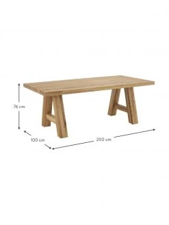 Westwing Collection Esstisch Ashton aus Eichenholz, in verschiedenen Größen, B 200 x T 100 cm 11 Westwing Collection Esstisch Ashton aus Eichenholz, in verschiedenen Größen, B 200 x T 100 cm -Esszimmer Verkäufe Esstisch Ashton aus Eichenholz in verschiedenen Grossen 9