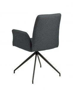 Gepolsterter Drehstuhl Naya in Dunkelgrau, B 59 x T 59 cm -Esszimmer Verkäufe Gepolsterter Drehstuhl Naya in Dunkelgrau 4