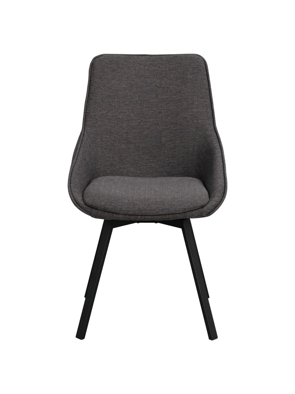 Rowico Gepolsteter Drehstuhl Alison in Dunkelgrau mit Metall-Beinen, B 51 x T 57 cm 6 Rowico Gepolsteter Drehstuhl Alison in Dunkelgrau mit Metall-Beinen, B 51 x T 57 cm – Bild 4