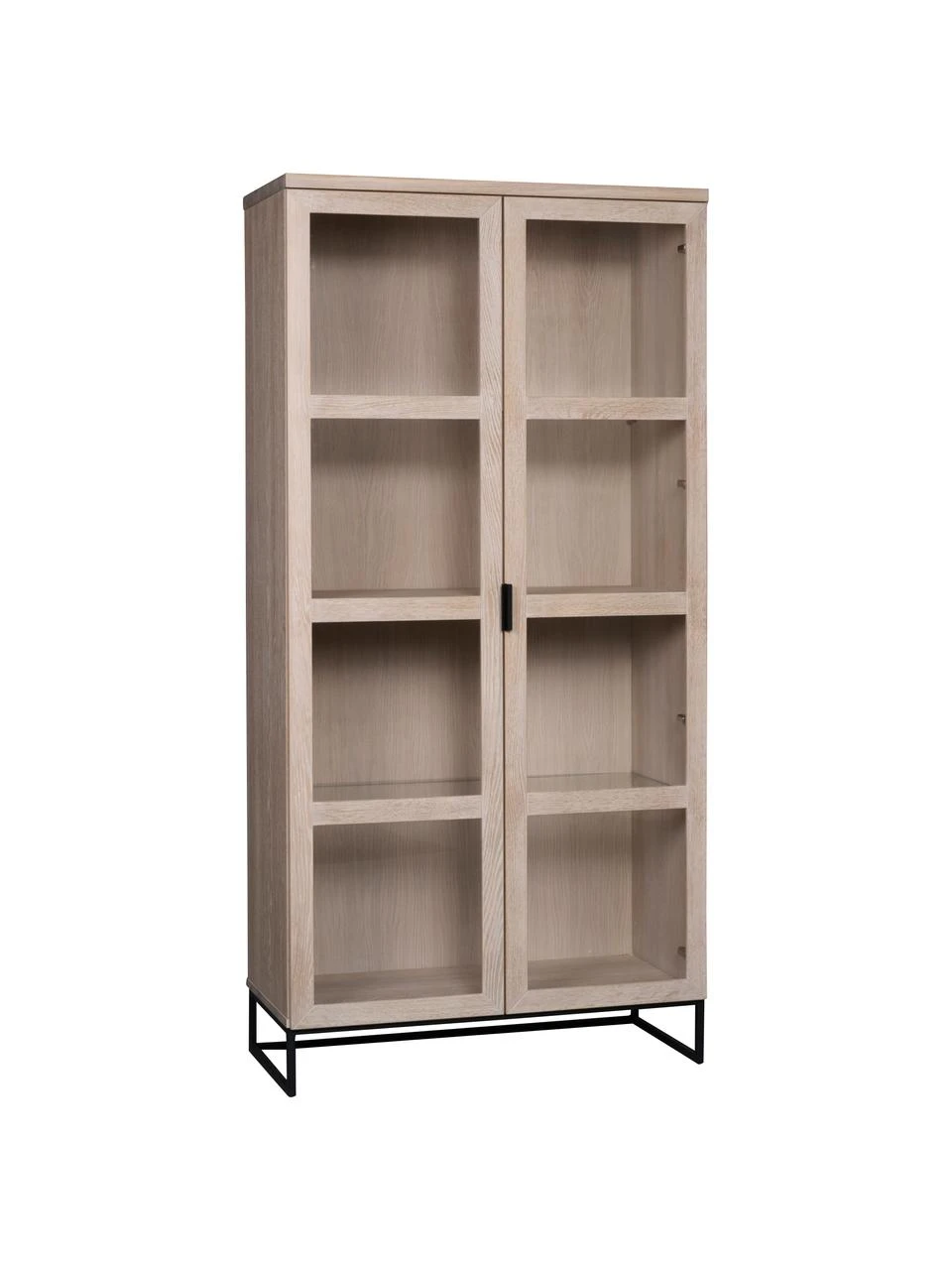 Rowico Glasvitrine Everett mit Eichenholz-Rahmen, B 95 x H 195 cm 3 Rowico Glasvitrine Everett mit Eichenholz-Rahmen, B 95 x H 195 cm