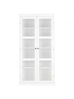 Glasvitrine Wilma in Weiß, B 98 x H 193 cm -Esszimmer Verkäufe Glasvitrine Wilma in Weiss 4