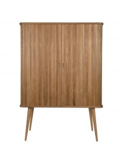 Zuiver Highboard Barbier mit Schiebetür und geriffelter Front, B 100 x H 140 cm -Esszimmer Verkäufe Highboard Barbier mit Schiebetur und geriffelter Front 3