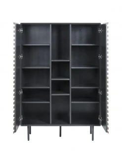 Highboard Kesia mit Walnussfurnier, B 105 x H 155 cm -Esszimmer Verkäufe Highboard Kesia mit Walnussfurnier 4