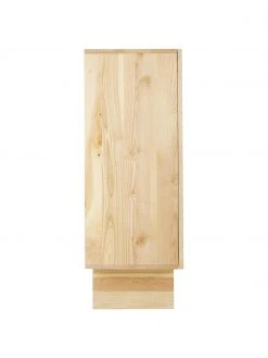 Westwing Collection Highboard Louis aus massivem Eschenholz mit Türen, B 100 x H 120 cm -Esszimmer Verkäufe Highboard Louis aus massivem Eschenholz mit Turen 5