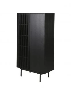 Highboard Mojo mit geriffelter Front, B 80 x H 150 cm -Esszimmer Verkäufe Highboard Mojo mit geriffelter Front 4