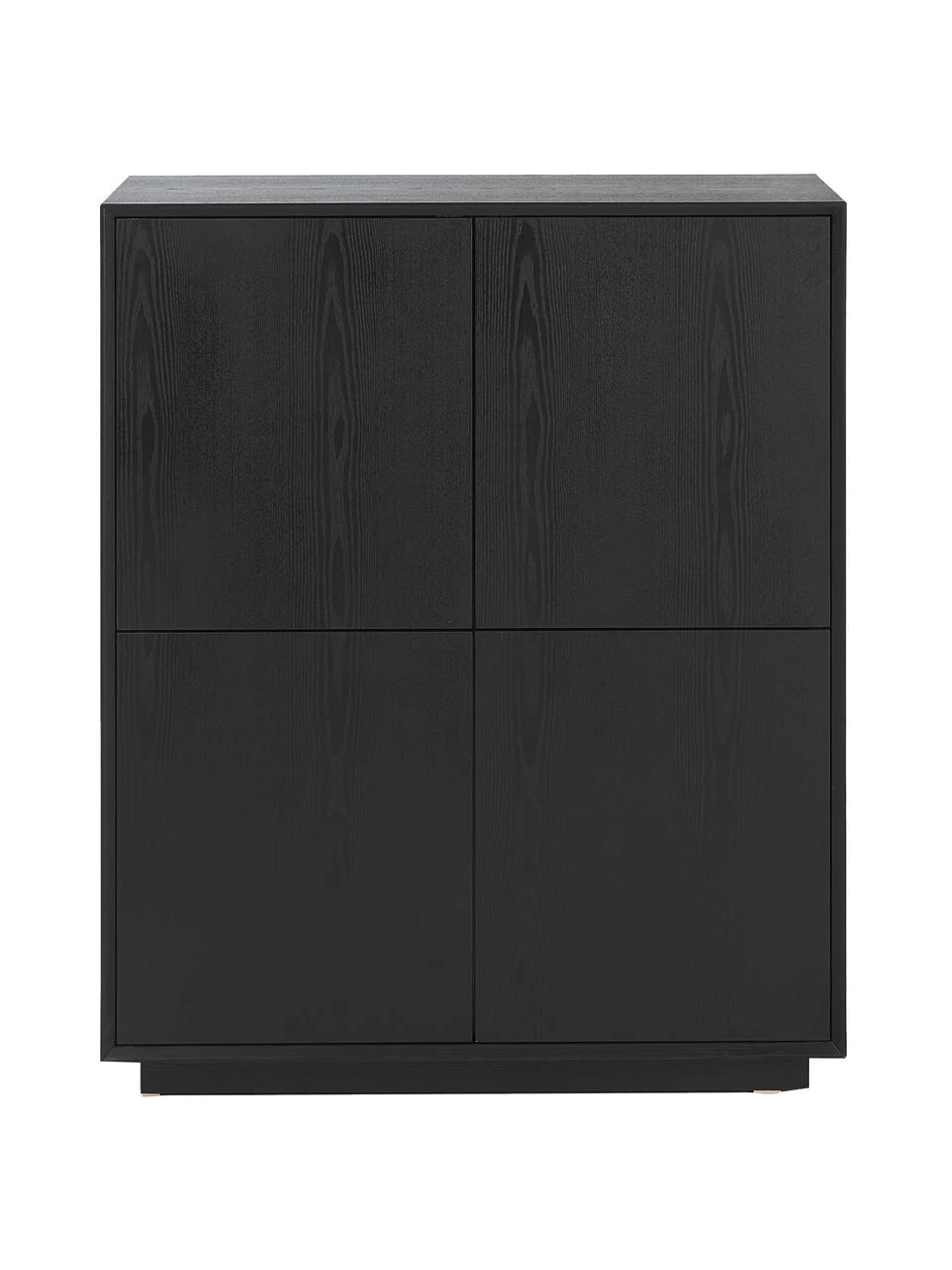 Westwing Collection Highboard Noel aus Eschenholzfurnier in Schwarz, B 100 x H 120 cm 8 Westwing Collection Highboard Noel aus Eschenholzfurnier in Schwarz, B 100 x H 120 cm – Bild 6