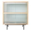 HKliving Highboard Oli mit Glas-Schiebetüren, B 80 x H 89 cm -Esszimmer Verkäufe Highboard Oli mit Glas Schiebeturen