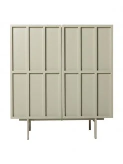 HKliving Highboard Pebble in Beige, B 80 x H 89 cm