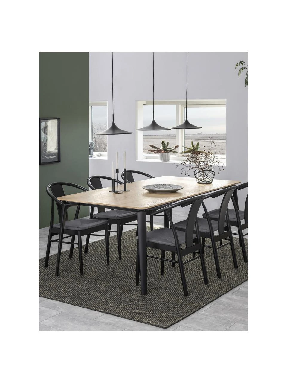 Holz-Armlehnstuhl Janik mit Binsengeflecht, B 54 x T 54 cm 4 Holz-Armlehnstuhl Janik mit Binsengeflecht, B 54 x T 54 cm – Bild 2