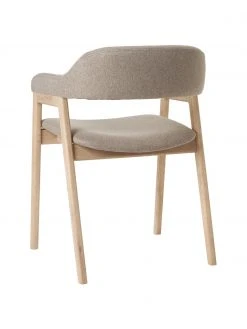 Westwing Collection Holz-Armlehnstuhl Santiano mit Polsterung, B 58 x T 58 cm -Esszimmer Verkäufe Holz Armlehnstuhl Santiano mit Polsterung 10