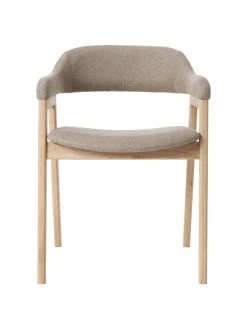 Westwing Collection Holz-Armlehnstuhl Santiano mit Polsterung, B 58 x T 58 cm -Esszimmer Verkäufe Holz Armlehnstuhl Santiano mit Polsterung 11