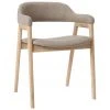 Westwing Collection Holz-Armlehnstuhl Santiano mit Polsterung, B 58 x T 58 cm -Esszimmer Verkäufe Holz Armlehnstuhl Santiano mit Polsterung 6