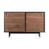 Holz-Sideboard Barbican mit 2 Schiebetüren, B 120 x H 75 cmNur noch 1 Artikel verfügbar -Esszimmer Verkäufe Holz Sideboard Barbican mit 2 Schiebeturen