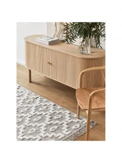 Westwing Collection Holz-Sideboard Calary mit geriffelter Front, B 160 x H 75 cm -Esszimmer Verkäufe Holz Sideboard Calary mit geriffelter Front 2