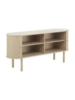 Westwing Collection Holz-Sideboard Calary mit geriffelter Front, B 160 x H 75 cm -Esszimmer Verkäufe Holz Sideboard Calary mit geriffelter Front 4