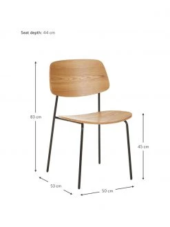 Westwing Collection Holzstühle Nadja, 2 Stück, B 50 x T 53 cm -Esszimmer Verkäufe Holzstuhle Nadja 2 Stuck 9