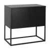 Westwing Collection Kleines Metall-Sideboard Neptun mit Türen in Schwarz, B 82 x H 80 cm -Esszimmer Verkäufe Kleines Metall Sideboard Neptun mit Turen in Schwarz