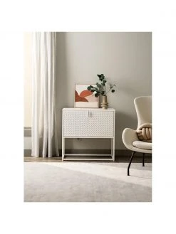 Westwing Collection Kleines Metall-Sideboard Neptun mit Türen in Weiß, B 82 x H 80 cm 10 Westwing Collection Kleines Metall-Sideboard Neptun mit Türen in Weiß, B 82 x H 80 cm -Esszimmer Verkäufe Kleines Metall Sideboard Neptun mit Turen in Weiss 2