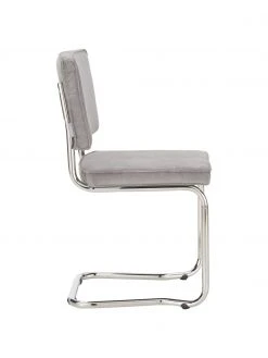 Zuiver Kordsamt-Freischwinger Kink in Hellgrau, B 48 x T 48 cm 12 Zuiver Kordsamt-Freischwinger Kink in Hellgrau, B 48 x T 48 cm -Esszimmer Verkäufe Kordsamt Freischwinger Kink in Hellgrau 4