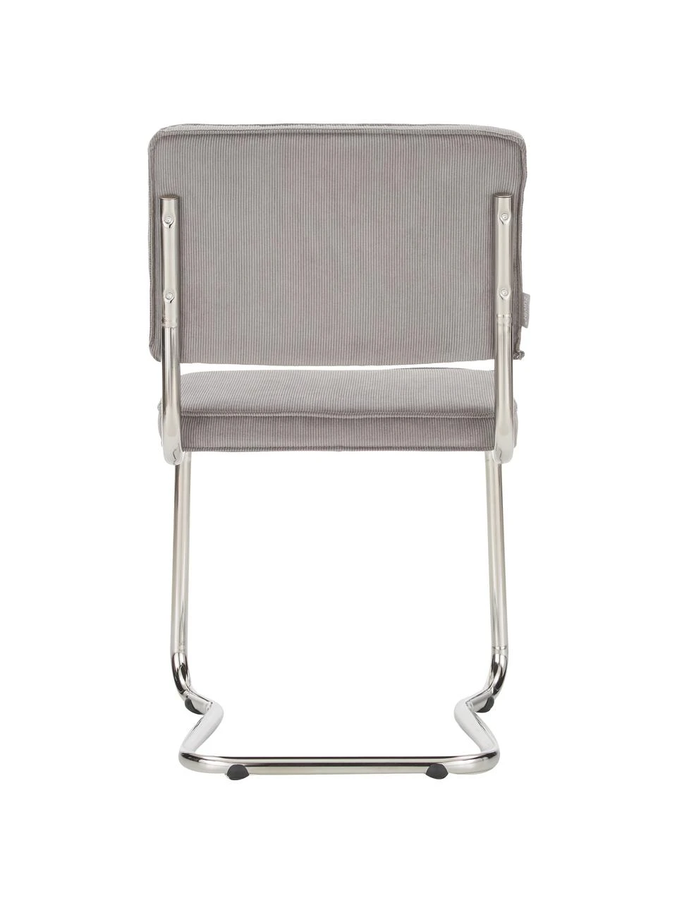 Zuiver Kordsamt-Freischwinger Kink in Hellgrau, B 48 x T 48 cm 8 Zuiver Kordsamt-Freischwinger Kink in Hellgrau, B 48 x T 48 cm – Bild 6