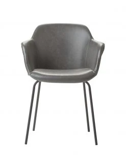 Westwing Collection Kunstleder-Armlehnstuhl Fiji mit schmaler Sitzschale, B 58 x H 81 cm 11 Westwing Collection Kunstleder-Armlehnstuhl Fiji mit schmaler Sitzschale, B 58 x H 81 cm -Esszimmer Verkäufe Kunstleder Armlehnstuhl Fiji mit schmaler Sitzschale 3