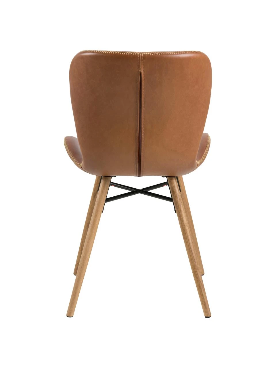 Kunstleder-Polsterstühle Batilda in Cognac, 2 Stück, B 47 x T 53 cm 8 Kunstleder-Polsterstühle Batilda in Cognac, 2 Stück, B 47 x T 53 cm – Bild 6