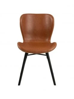 Kunstleder-Polsterstühle Batilda in Cognac, 2 Stück, B 47 x T 53 cm 11 Kunstleder-Polsterstühle Batilda in Cognac, 2 Stück, B 47 x T 53 cm -Esszimmer Verkäufe Kunstleder Polsterstuhle Batilda in Cognac 2 Stuck 9