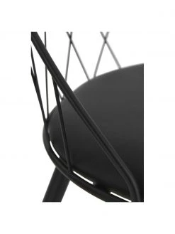 Kunstleder-Stühle Addie in Schwarz, 2 Stück, B 49 x T 49 cm -Esszimmer Verkäufe Kunstleder Stuhle Addie in Schwarz 2 Stuck 3