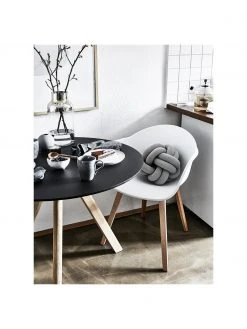 Westwing Collection Kunststoff-Armlehnstuhl Claire mit Holzbeinen, B 60 x T 54 cm -Esszimmer Verkäufe Kunststoff Armlehnstuhl Claire mit Holzbeinen 8