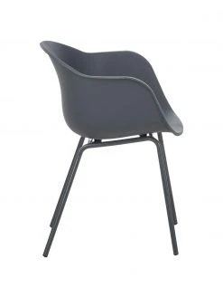 Westwing Collection Kunststoff-Armlehnstuhl Claire mit Metallbeinen, B 60 x T 54 cm -Esszimmer Verkäufe Kunststoff Armlehnstuhl Claire mit Metallbeinen 28