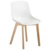 Westwing Collection Kunststoffstühle Dave mit Holzbeinen, 2 Stück, B 46 x T 52 cm -Esszimmer Verkäufe Kunststoffstuhle Dave mit Holzbeinen 2 Stuck