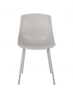 Westwing Collection Kunststoffstühle Dave mit Metallbeinen in Taupe, 2 Stück, B 46 x T 53 cm -Esszimmer Verkäufe Kunststoffstuhle Dave mit Metallbeinen in Taupe 2 Stuck 3