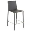 Leder-Thekenstühle Boréalys in Grau, 2 Stück, B 44 x H 98 cm 1 Leder-Thekenstühle Boréalys in Grau, 2 Stück, B 44 x H 98 cm -Esszimmer Verkäufe Leder Thekenstuhle Borealys in Grau 2 Stuck