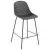 Metall-Barstuhl Quinby in Dunkelgrau, B 48 x H 107 cmNur noch 1 Artikel verfügbar