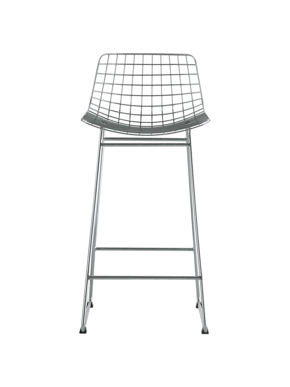 HKliving Metall-Thekenstuhl Wire in Chrom, B 56 x H 86 cm 6 HKliving Metall-Thekenstuhl Wire in Chrom, B 56 x H 86 cm – Bild 4